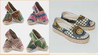 How to makeSew Espadrilles at Home DIY Espadrilles [upl. by Amluz]