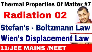 Thermal Properties Of Matter 07  Heat Transfer  Radiation 02  Wiens Law n Stefans Boltzmann Law [upl. by Idnahc562]