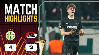 Ferencvaros  AZ Alkmaar  43  Highlights  Europa League 202425  ferencvaros alkmaar [upl. by Elyc]