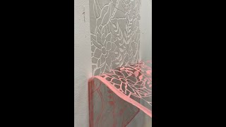 How to plaster relief using stencils [upl. by Volotta125]