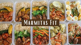 MARMITAS FIT PARA 10 DIAS  Day Flaubert  dicas ideias e muito mais [upl. by Crandale847]