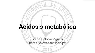 Acidosis metabólica  Casos clínicos [upl. by Neeron]