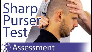 Sharp Purser Test  Transverse Ligament Integrity [upl. by Enitsugua502]