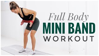 Full Body Mini RESISTANCE BAND Workout [upl. by Adhamh]