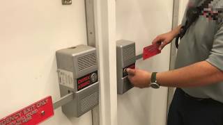 Testing Emergency Exit Door Alarms with the FD [upl. by Luhey]