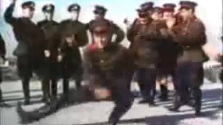 Soviet Army dancing to Hard Bass [upl. by Osnofledi]