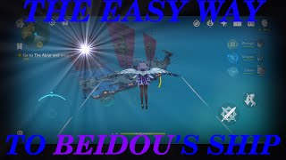 Kazuha Archon Quest Guide  Get to Beidous ship Easily [upl. by Akeinahs]