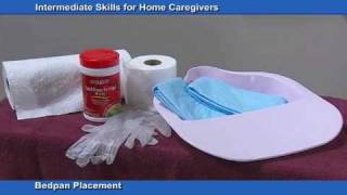 How to use a Bed Pan  Tips for Caregivers [upl. by Anahgem]