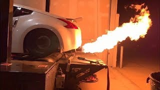 FIRE BREATHING Stillen Supercharged Nissan 370Z Dyno amp Street Pulls [upl. by Ahcsas]