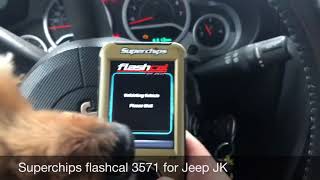 Superchips flashcal 3571 for Jeep JK [upl. by Neoma]