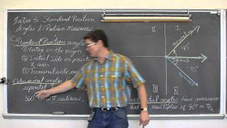 Standard Position Angles amp Radians Part 1 [upl. by Radu]