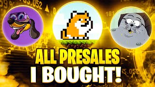 ALL PRESALES I HAVE BOUGHT🚨 Crypto Presale Update [upl. by Joshia]