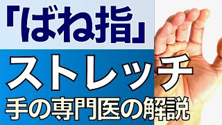 【手専門医解説】ばね指のストレッチ 自宅でできる！ [upl. by Brelje]