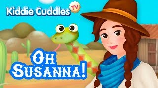 Oh Susanna  Nursery Rhymes  Kiddie Cuddles [upl. by Landis]