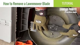 How to Remove amp Replace a Lawnmower Blade [upl. by Georgena]