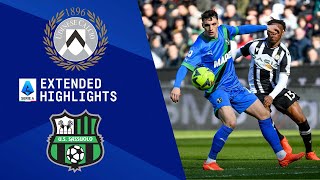 Udinese vs Sassuolo Extended Highlights  Serie A  CBS Sports Golazo [upl. by Anirahc]