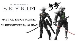 Weekly Skyrim Mods Metal Gear Rising RaidenJetstream Sam Akaviri Samurai Armor [upl. by Na]