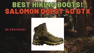 Be Prepared Lightweight Waterproof Hiking Boots Review Salomon Quest 4D GTX [upl. by Zak955]