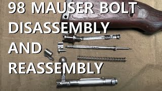 98 Mauser Bolt Disassembly and Reassembly [upl. by Nylyrehc]