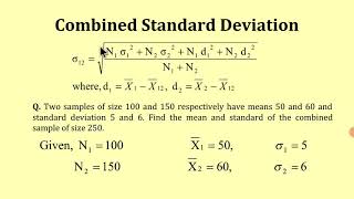 Combined Standard Deviation [upl. by Anoli]