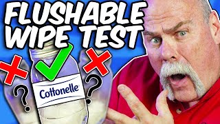 Expert Plumber Puts Cottonelle Flushable Wipes To The Test [upl. by Loveridge]