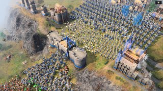 Age of Empires 4  MASSIVE HILL DEFENSE [upl. by Urana]