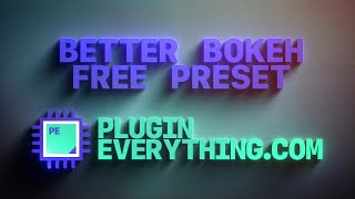 How To Get Better Camera Lens Blur in After Effects For Free  Better Bokeh [upl. by Emad]