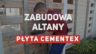 Zabudowa altany płytą cementową Cementex [upl. by Akital]