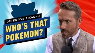 Pokémon Detective Pikachu Cast Play Whos That Pokemon [upl. by Haymo639]