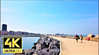 OSTEND 🇧🇪 walk at the NEW pier  4K 60FPS [upl. by Gabbie]