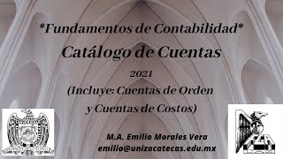 Catálogo de Cuentas 2021 [upl. by Ynnos829]