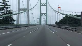 Tacoma Narrows Bridge westbound [upl. by Yunfei]