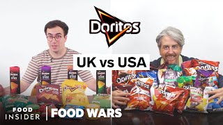 US vs UK Doritos Chips  Food Wars [upl. by Forsta]