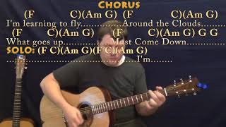 Learning To Fly Tom Petty Guitar Cover Lesson with ChordsLyrics  Munson [upl. by Zoldi702]