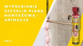 Jak wypełnić szczeliny pianą montażową Genius Gun [upl. by Deerc]