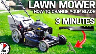 How to Replace your Lawn mower Blade in 3 Minutes EASY WAY [upl. by Niran]