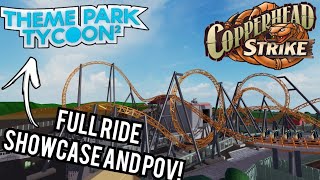 Copperhead Strike Theme Park Tycoon 2 Roblox RECREATION  Showcase [upl. by Colier]