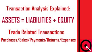 Accounting Equation  Part 3Transaction Analysis with Examples [upl. by Nuncia954]