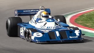 Legendary 6wheeled 1977 Tyrrell P34 F1 Car at Imola Circuit [upl. by Bork]