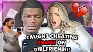 CAUGHT CHEATING PRANK ON GIRLFRIEND SHE CRIED [upl. by Fawcett]