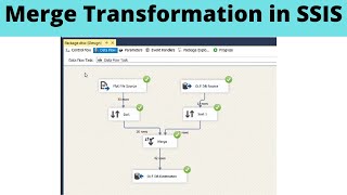 35 Merge Transformation in SSIS [upl. by Dirtsa]