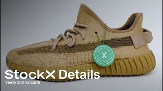 A Close Up Look at the Yeezy 350 v2 Earth  Details  StockX [upl. by Hezekiah65]