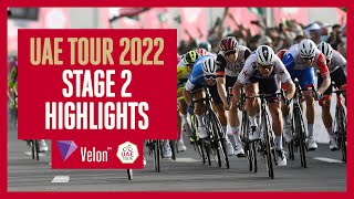 UAE Tour 2022 Stage 2 Highlights [upl. by Godiva666]