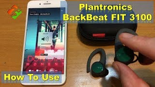 Plantronics BackBeat FIT 3100  How To Use [upl. by Yrellam28]