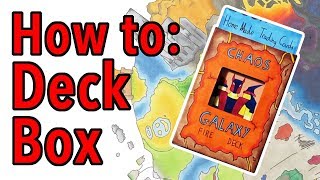 How to Make Trading Card Deck Boxes by hand Chaos Galaxy [upl. by Saloma]