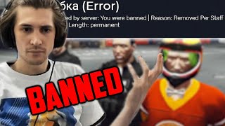 xQc gets BANNED from NoPixel for doing this  xQc GTA Roleplay [upl. by Edmond518]