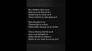 Lyric video of Kekho kelho tsie puo se zo we khe [upl. by Alford]