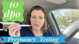 10 DPO Pregnancy Testing [upl. by Billen865]