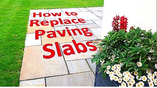 How to Replace Damaged Paving Slabs [upl. by Shawnee683]