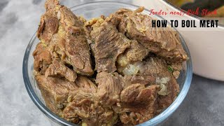 How to boil meat perfectly TENDER MEAT and RICH STOCK [upl. by Cesaria]